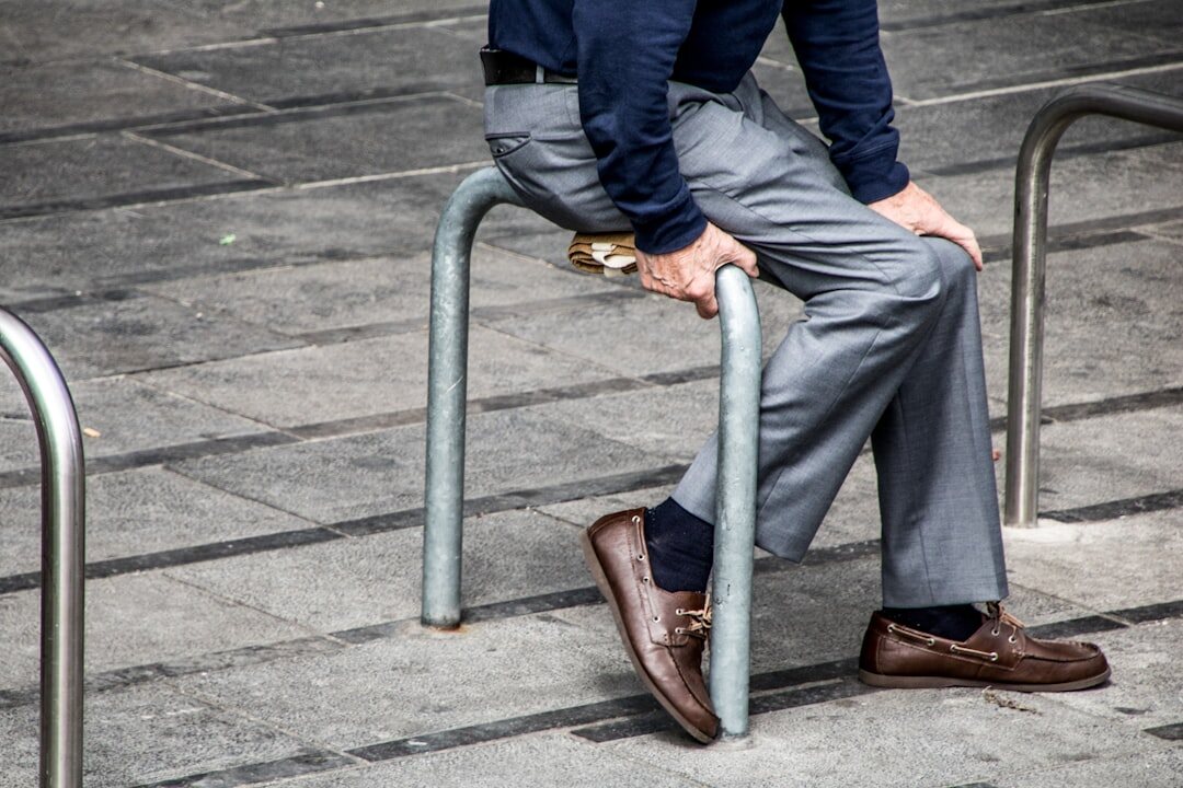 Belgian businessman with a short beard in business casual clothing