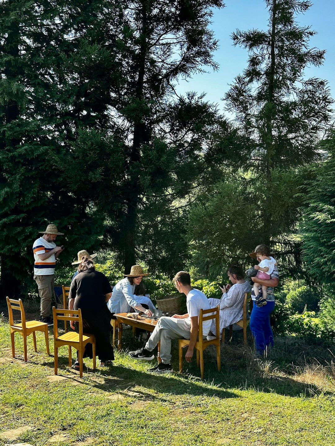 Diverse group of Belgian professionals discussing around a table with laptops